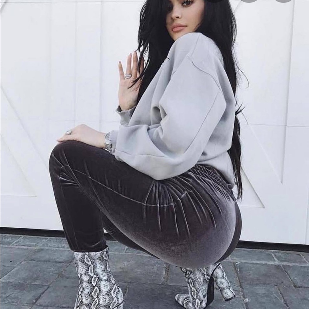 Faux snake skin boots